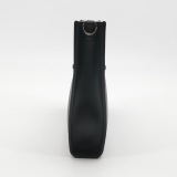 Fendi Logo Cut-Out Handle Shopper Tote Embossed Leather Mini — thumbnail 3