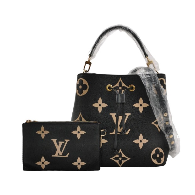 Louis Vuitton(LV) NeoNoe Handbag Bicolor Monogram Empreinte Giant MM — pre-owned, Vierlot