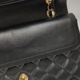 Chanel Classic Double Flap Bag Quilted Caviar Medium — thumbnail 11