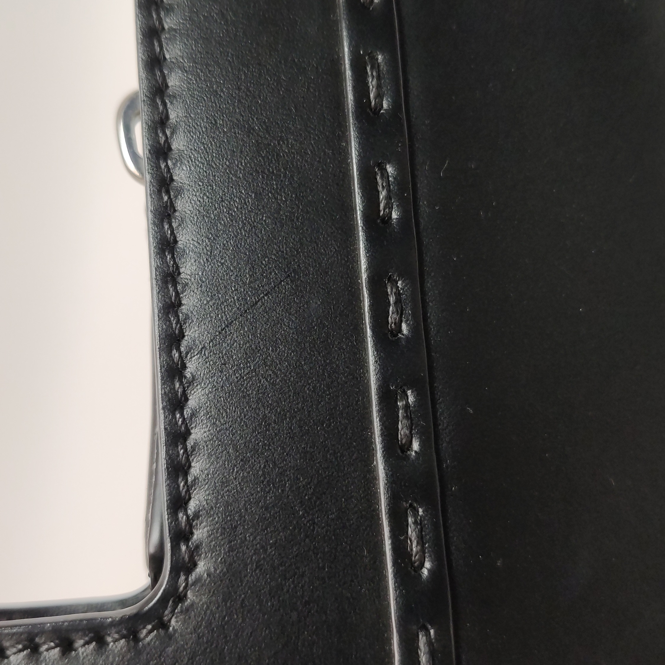 Fendi Logo Cut-Out Handle Shopper Tote Embossed Leather Mini — photo 15 of 25