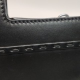 Fendi Logo Cut-Out Handle Shopper Tote Embossed Leather Mini — thumbnail 15