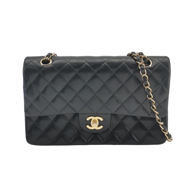 Chanel Classic Double Flap Bag Quilted Caviar Medium — pre-owned, Vierlot
