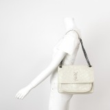 Saint Laurent Niki Chain Flap Bag Matelasse Chevron Leather Medium — thumbnail 2