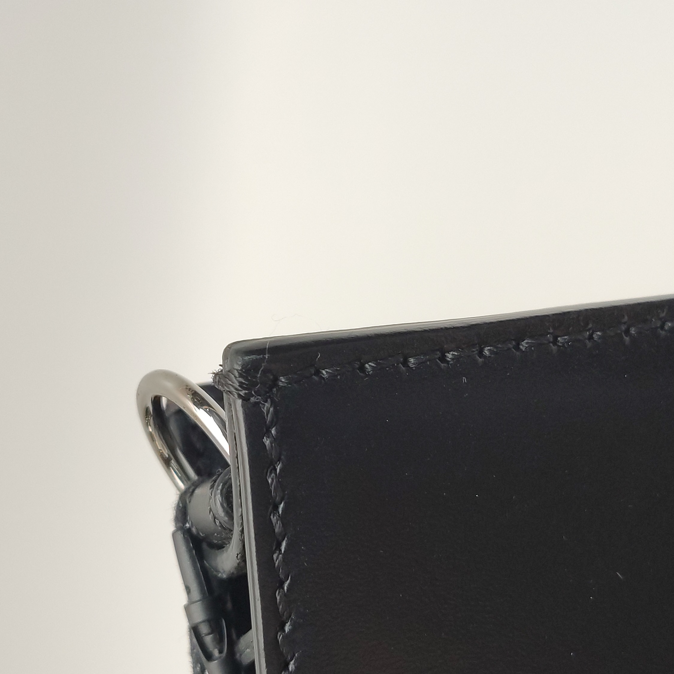 Fendi Logo Cut-Out Handle Shopper Tote Embossed Leather Mini — photo 25 of 25