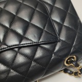 Chanel Classic Double Flap Bag Quilted Caviar Medium — thumbnail 13