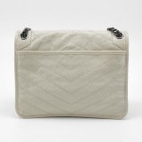 Saint Laurent Niki Chain Flap Bag Matelasse Chevron Leather Medium — thumbnail 5