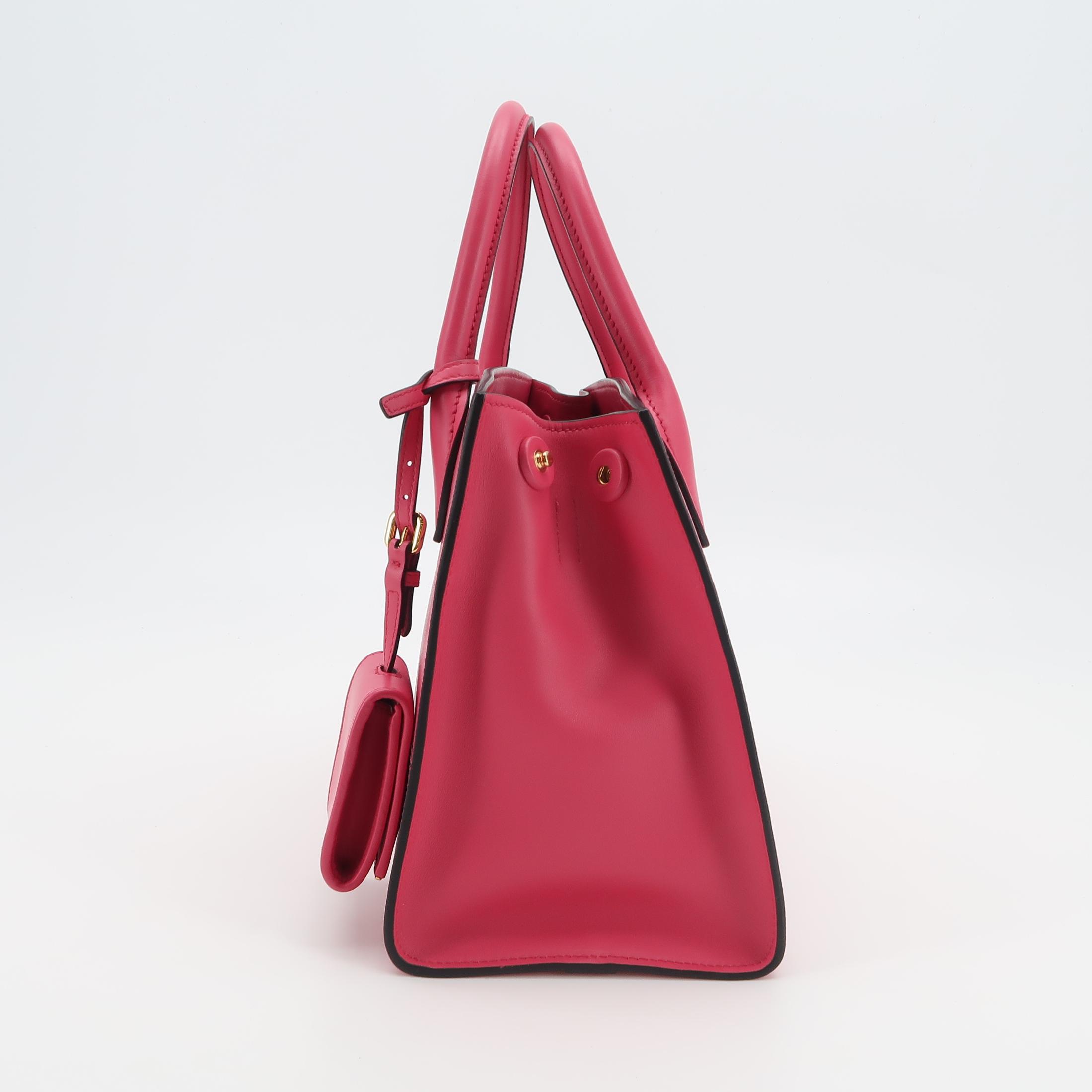 Prada Monochrome Tote Saffiano with City Calf Small — photo 4 of 25