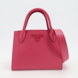 Prada Monochrome Tote Saffiano with City Calf Small — thumbnail 5