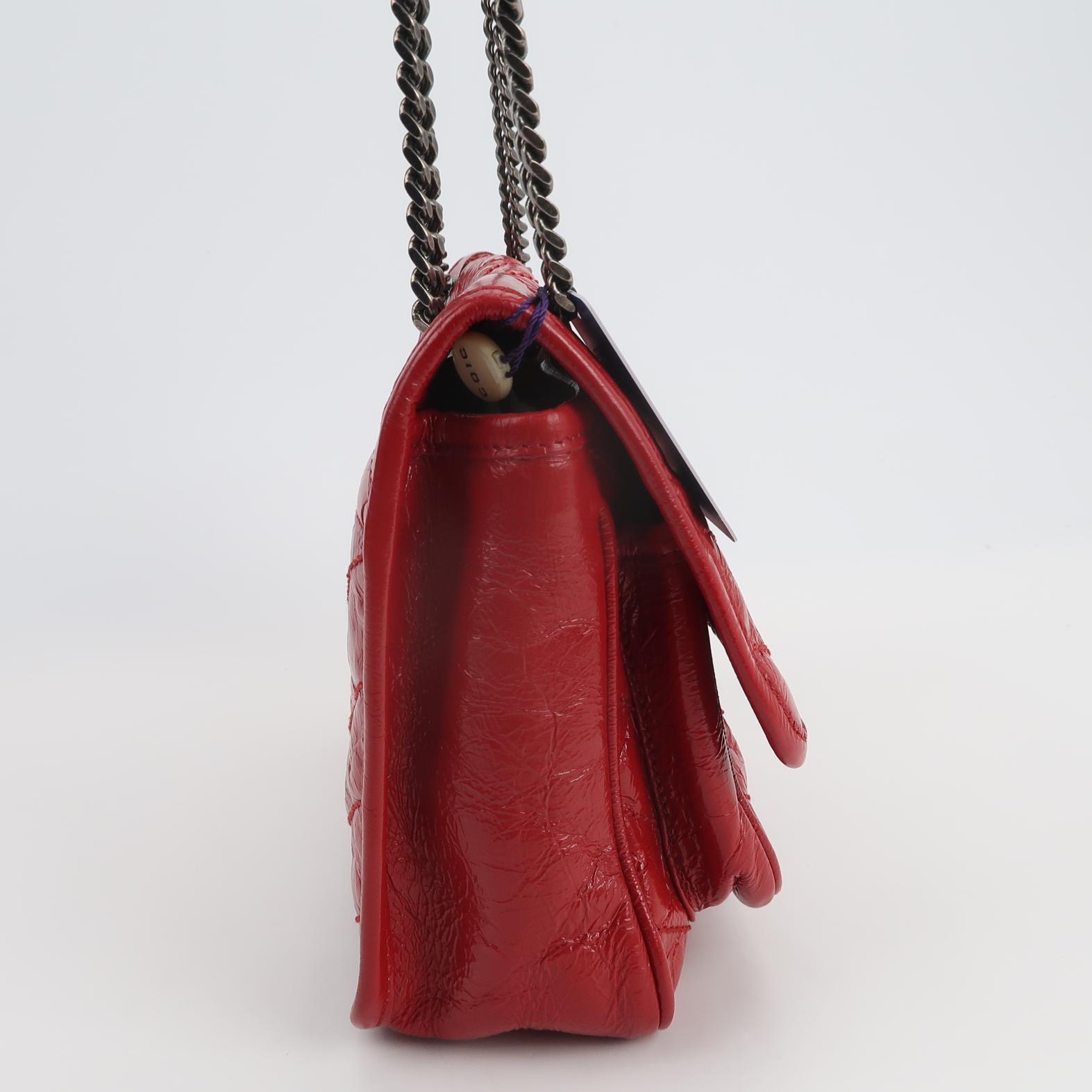 Saint Laurent Niki Chain Flap Bag Matelasse Chevron Leather Baby — photo 4 of 20
