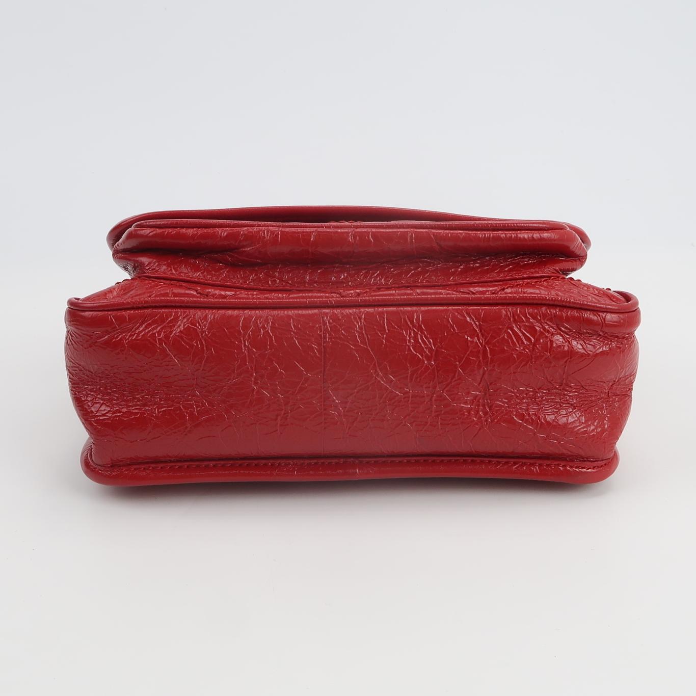 Saint Laurent Niki Chain Flap Bag Matelasse Chevron Leather Baby — photo 6 of 20