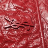 Saint Laurent Niki Chain Flap Bag Matelasse Chevron Leather Baby — thumbnail 10