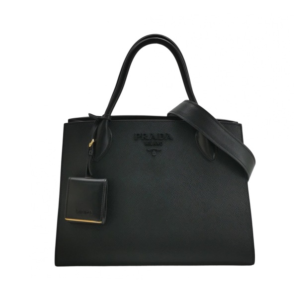 Prada Monochrome Tote Saffiano with City Calf Medium — pre-owned, Vierlot