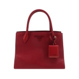 Prada Monochrome Tote Saffiano with City Calf Medium — thumbnail 1