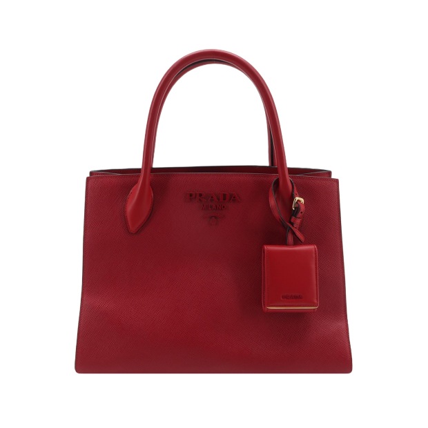 Prada Monochrome Tote Saffiano with City Calf Medium — pre-owned, Vierlot