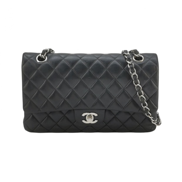 Chanel Classic Double Flap Bag Quilted Lambskin Medium — pre-owned, Vierlot