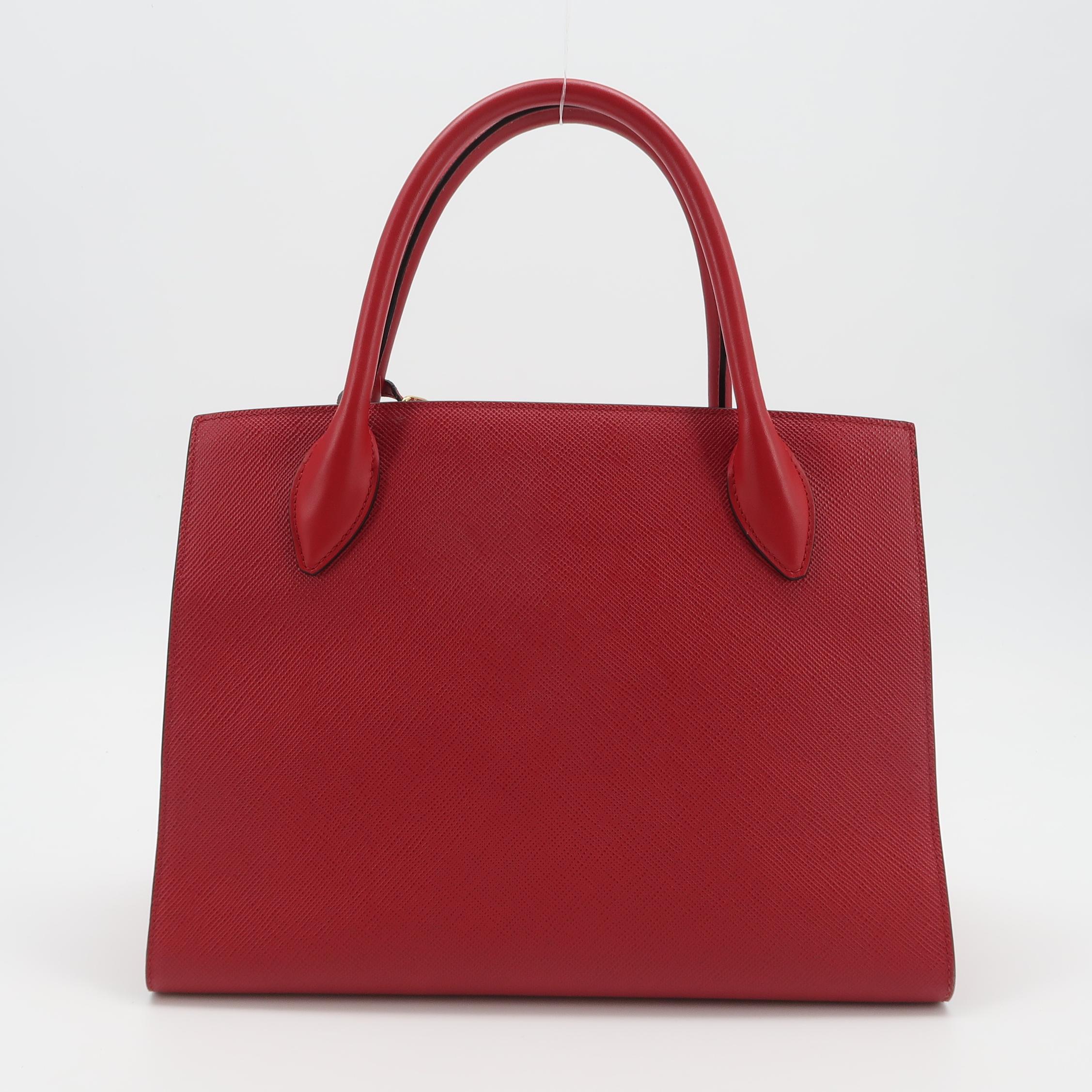 Prada Monochrome Tote Saffiano with City Calf Medium — photo 6 of 24