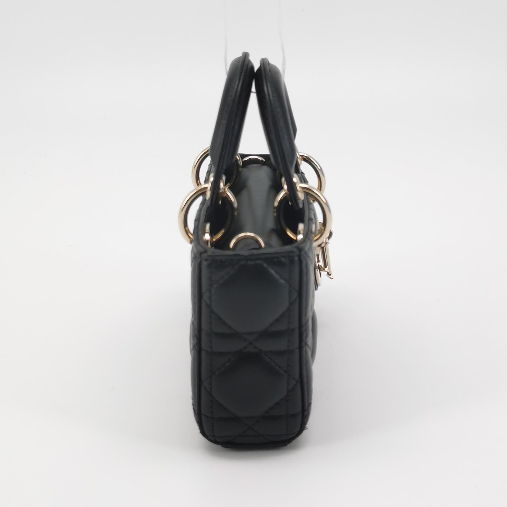 Christian Dior Lady D-Joy Bag Cannage Quilt Lambskin Micro — photo 4 of 19