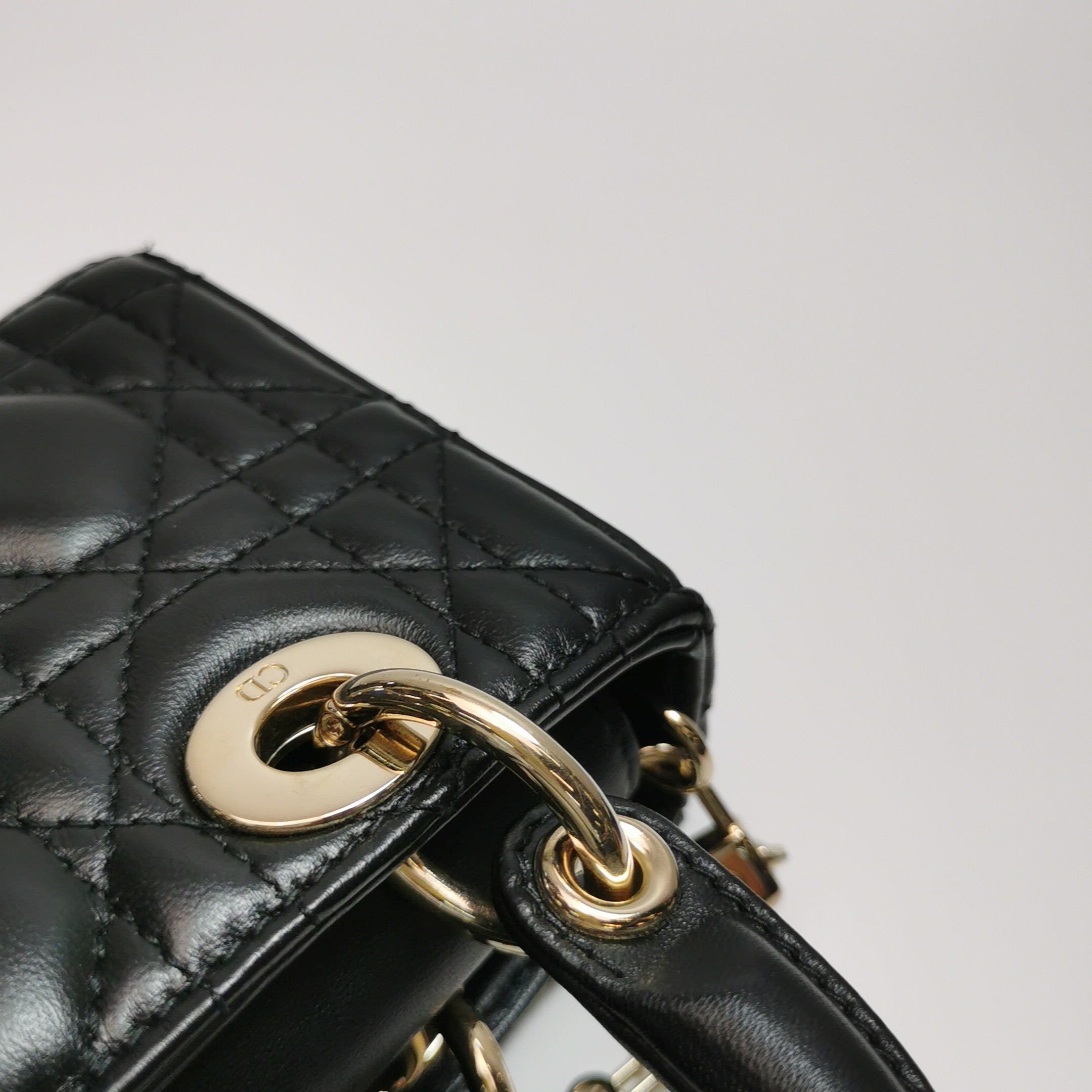 Christian Dior Lady D-Joy Bag Cannage Quilt Lambskin Micro — photo 11 of 19
