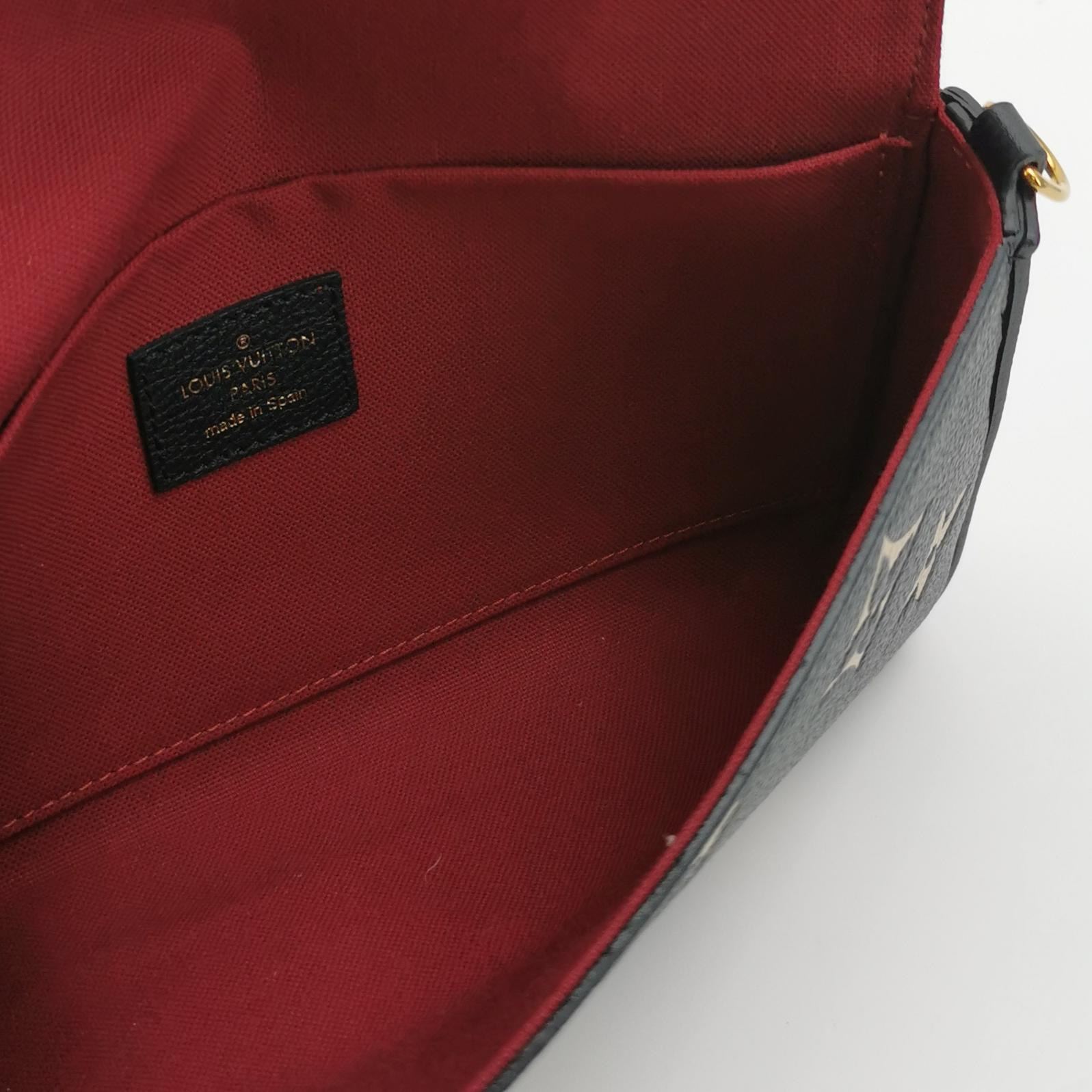 Louis Vuitton(LV) Felicie Pochette Bicolor Monogram Empreinte Giant — photo 8 of 14