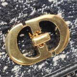 Dior Miss Caro Flap Bag Cannage Quilt Tweed Mini — thumbnail 10