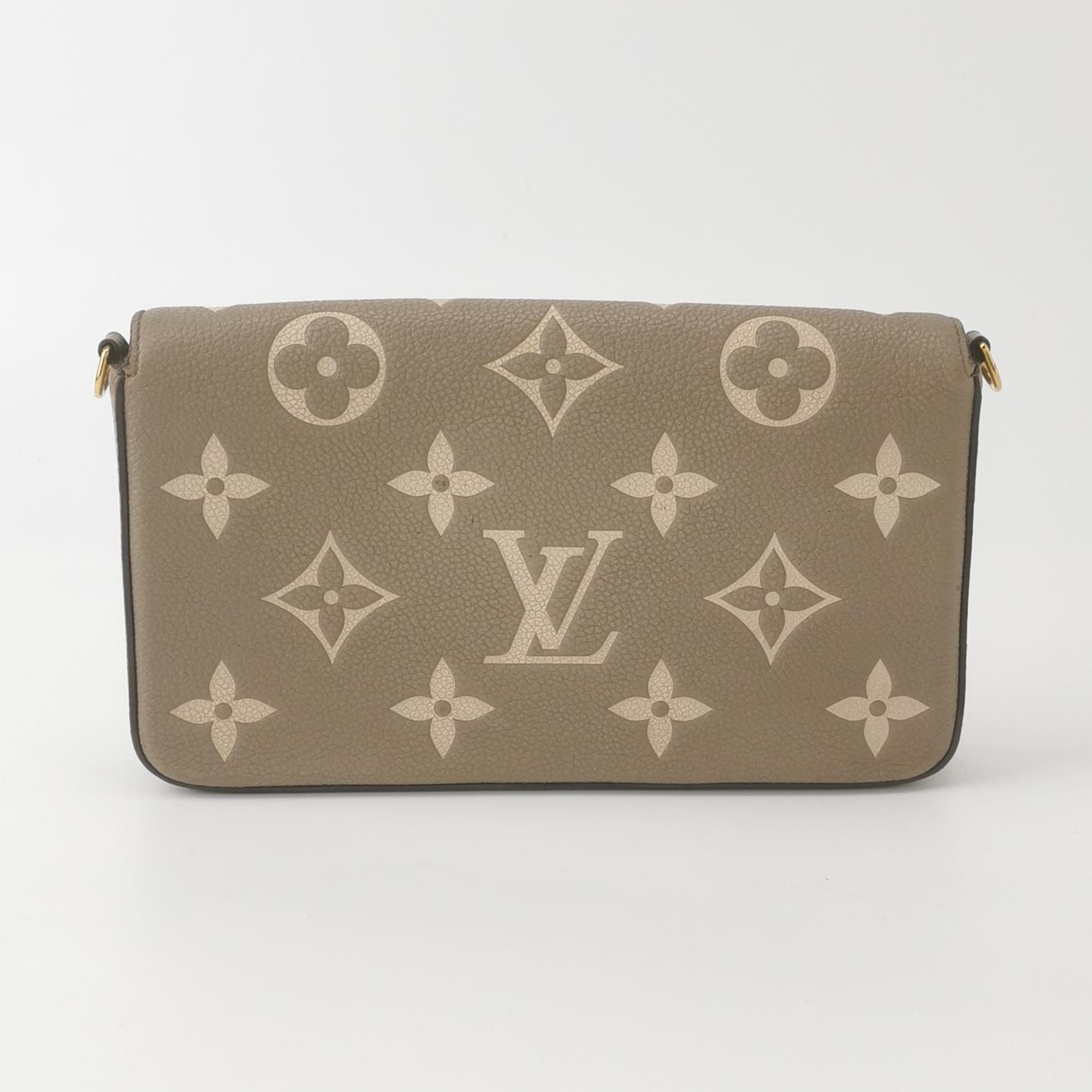 Louis Vuitton(LV) Felicie Pochette Bicolor Monogram Empreinte Giant — photo 6 of 14