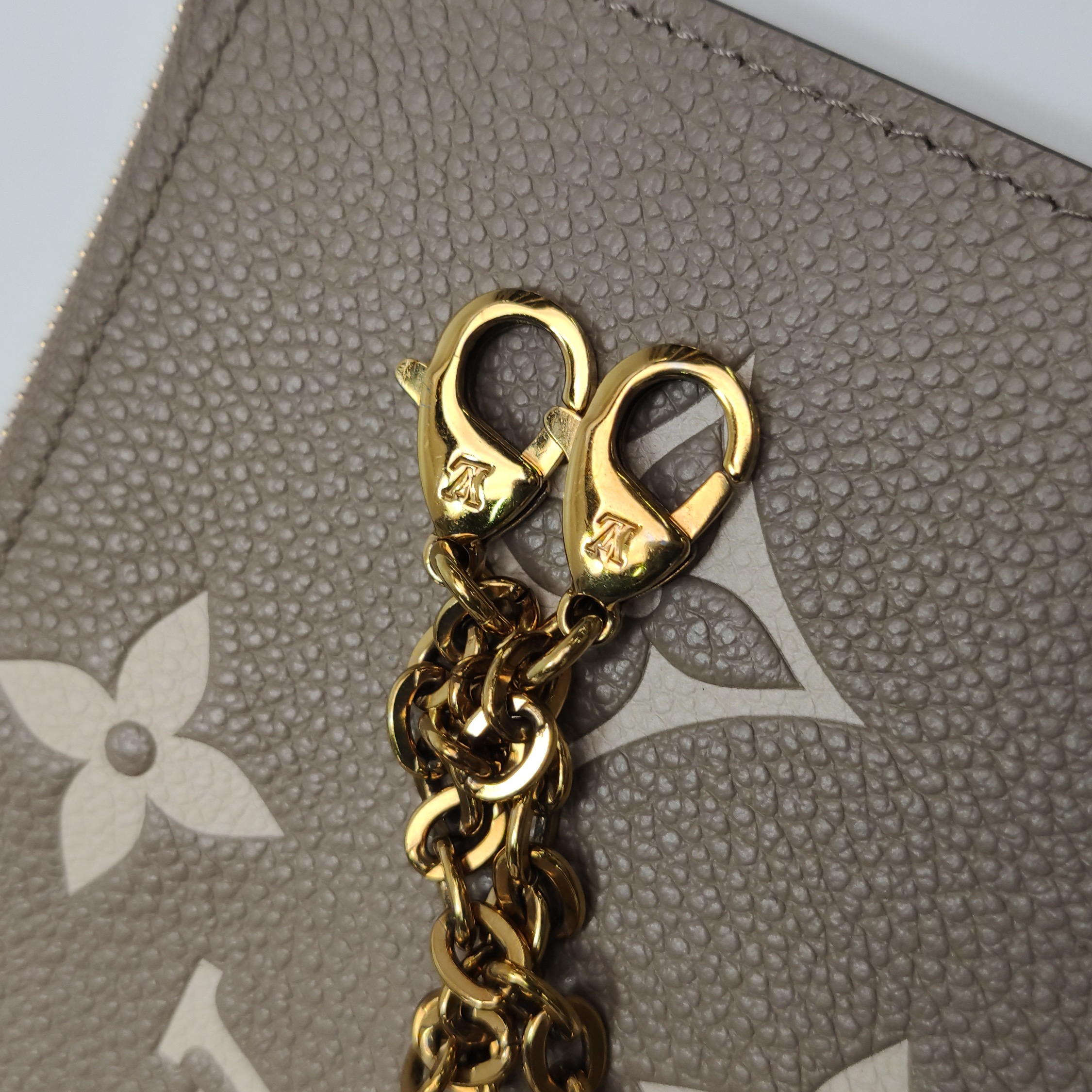 Louis Vuitton(LV) Felicie Pochette Bicolor Monogram Empreinte Giant — photo 13 of 14