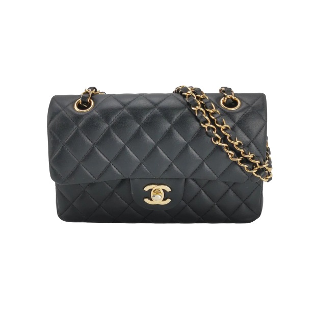 Chanel Classic Double Flap Bag Quilted Lambskin Small — pre-owned, Vierlot