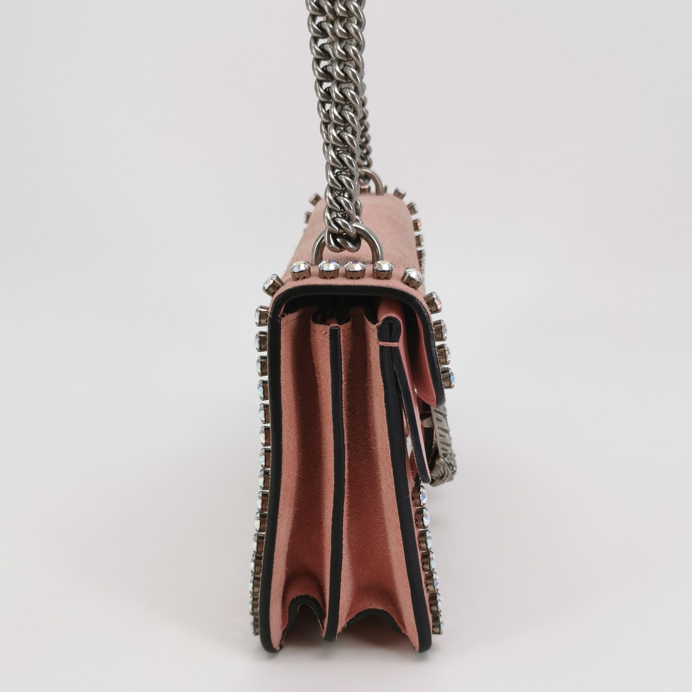 Gucci Dionysus Bag Crystal Embellished Suede Small — photo 3 of 24