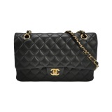 Chanel Classic Double Flap Bag Quilted Caviar Medium — thumbnail 1