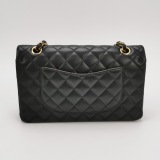 Chanel Classic Double Flap Bag Quilted Caviar Medium — thumbnail 3
