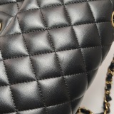 Chanel Classic Double Flap Bag Quilted Caviar Medium — thumbnail 14