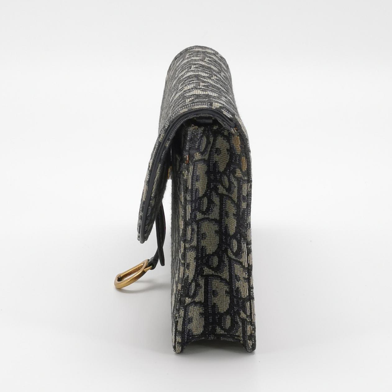 Dior Saddle Chain Clutch Oblique Canvas — photo 3 of 20