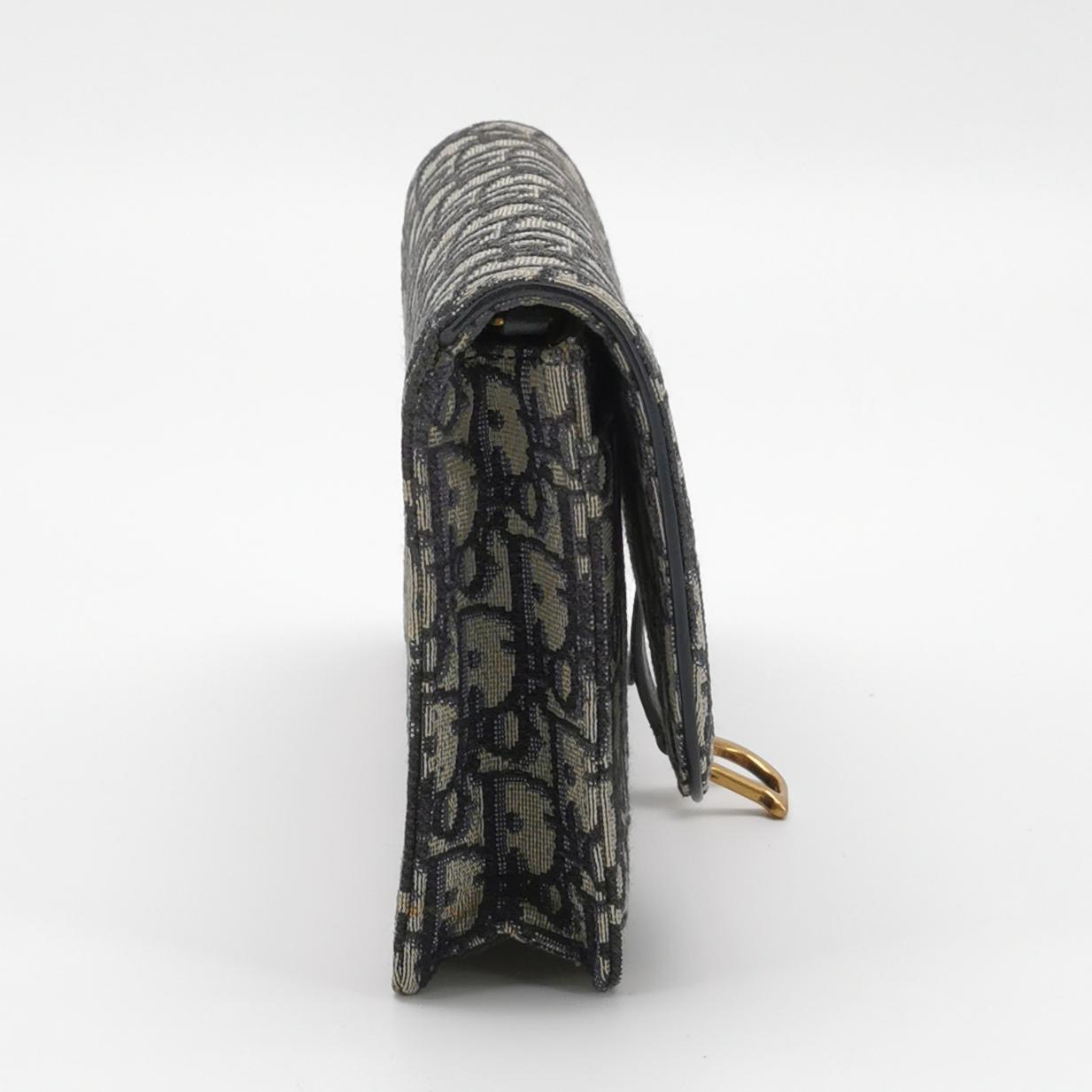 Dior Saddle Chain Clutch Oblique Canvas — photo 4 of 20