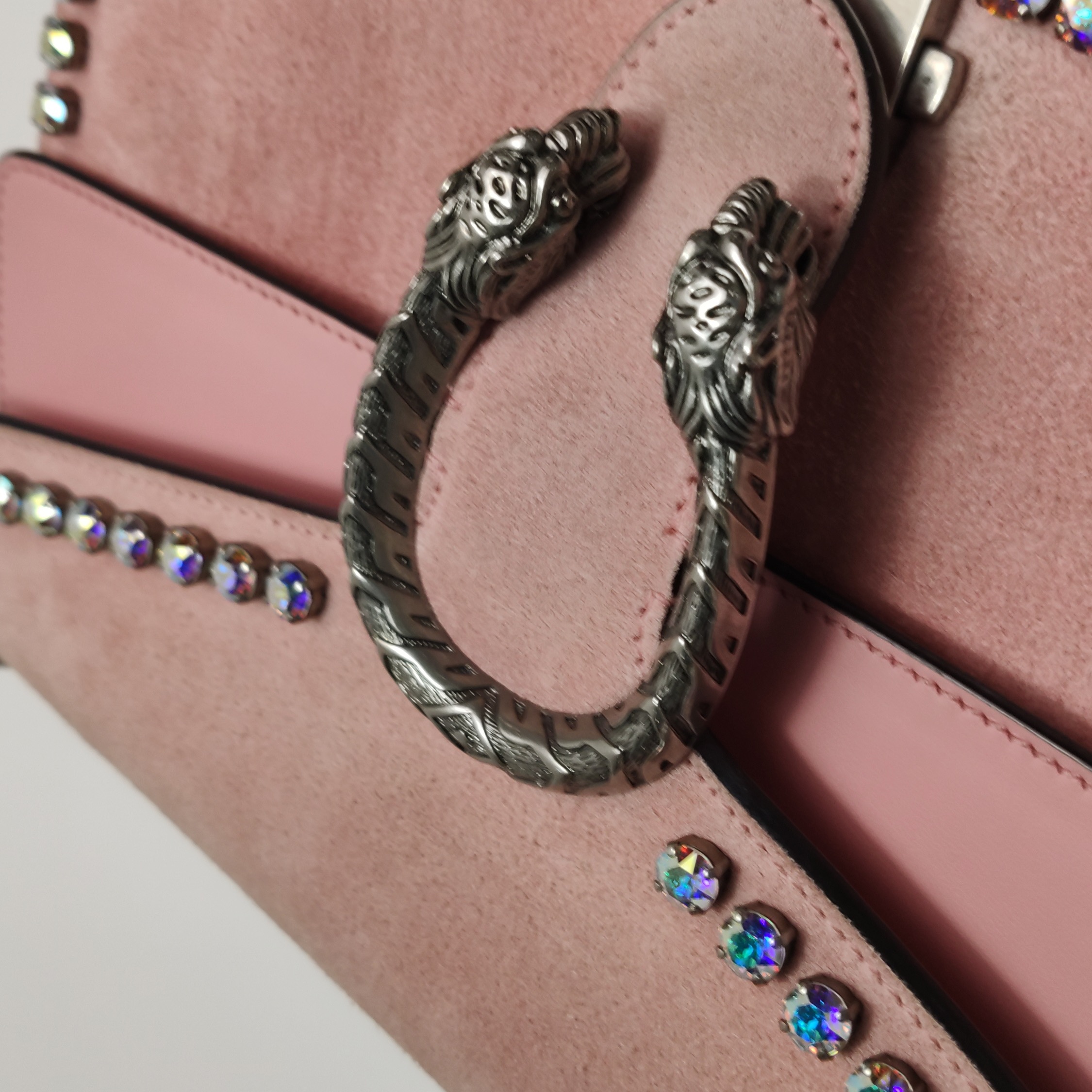 Gucci Dionysus Bag Crystal Embellished Suede Small — photo 9 of 24