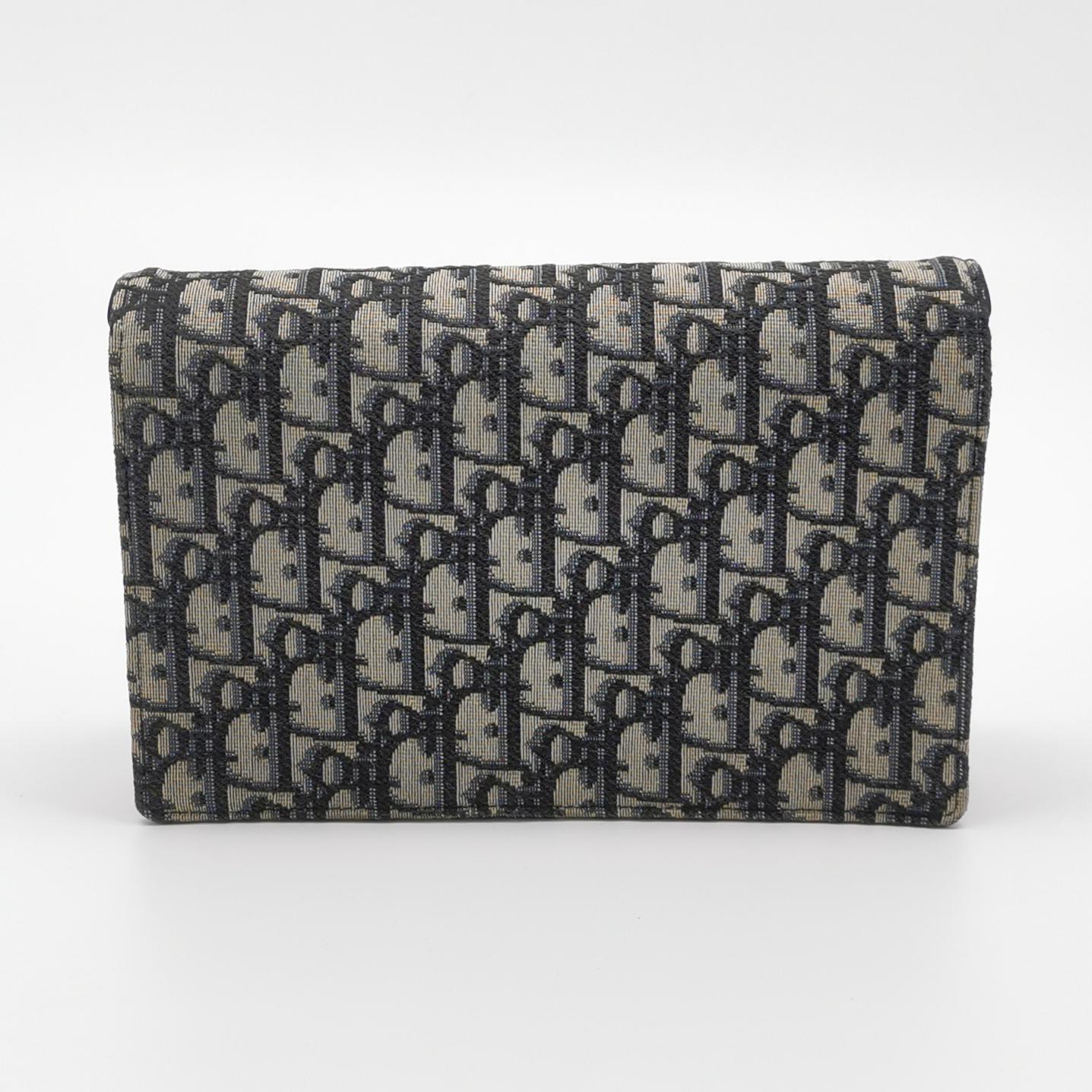 Dior Saddle Chain Clutch Oblique Canvas — photo 5 of 20