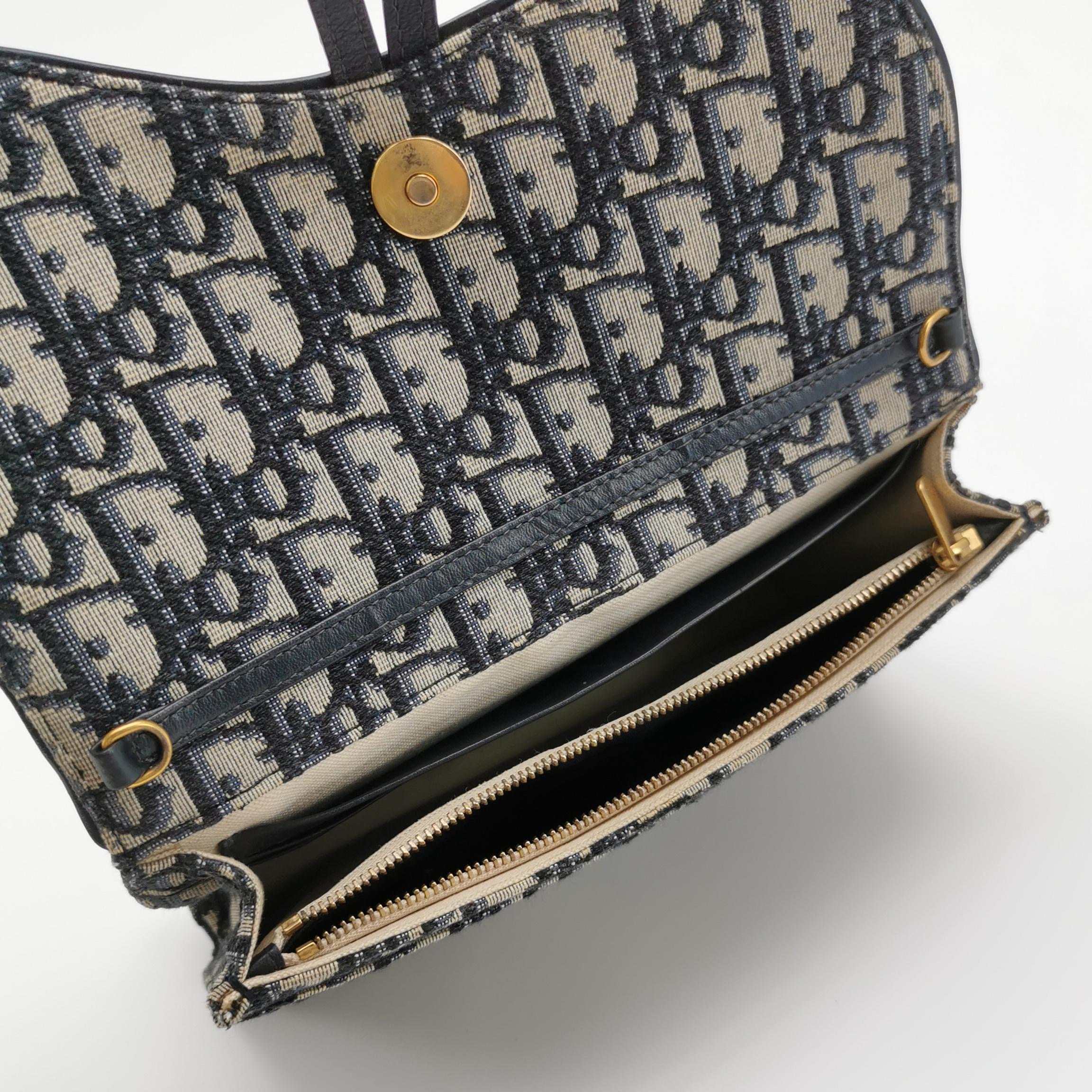 Dior Saddle Chain Clutch Oblique Canvas — photo 7 of 20