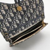 Dior Saddle Chain Clutch Oblique Canvas — thumbnail 7
