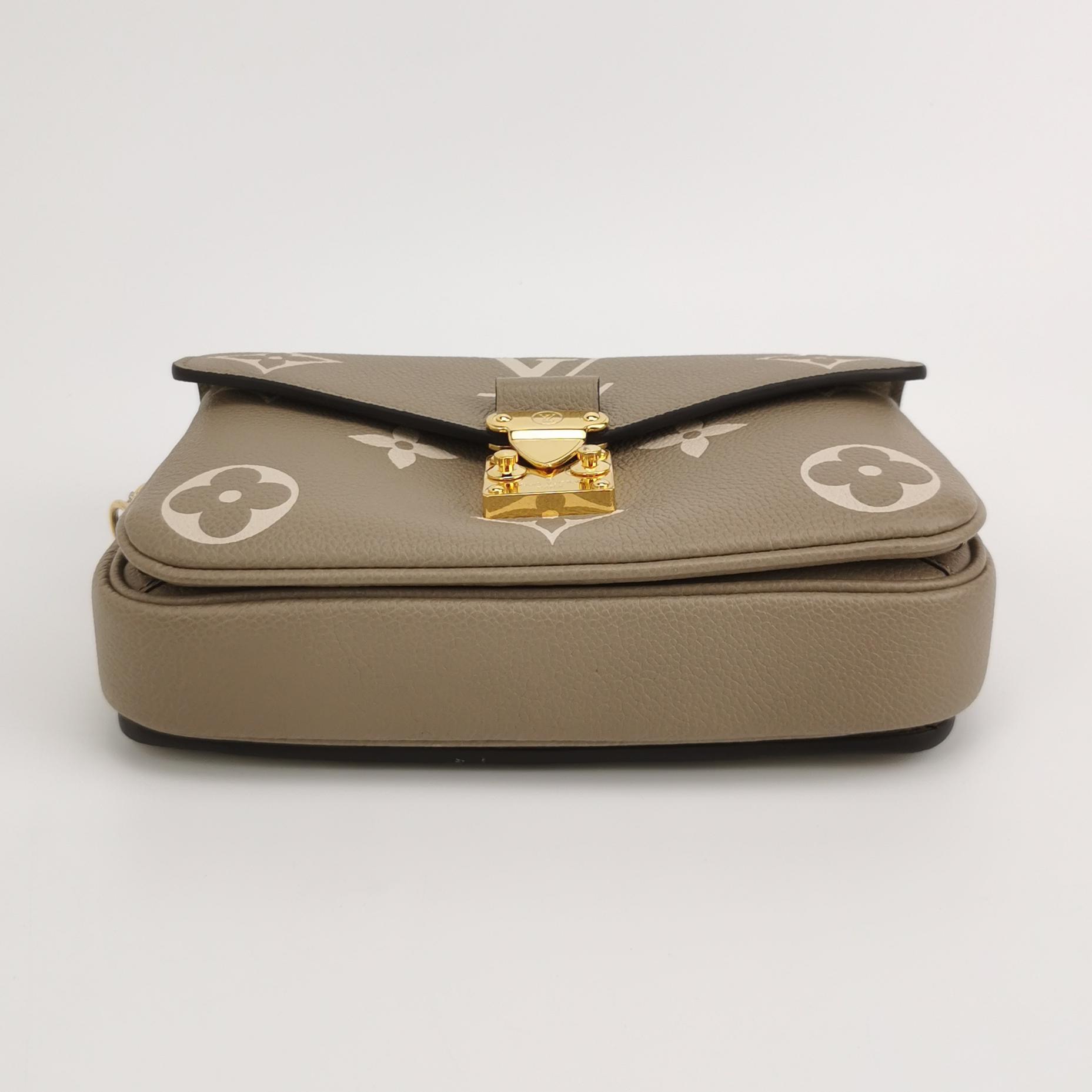 Louis Vuitton(LV) Pochette Metis Bicolor Monogram Empreinte Giant East West — photo 6 of 14