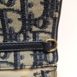 Dior Saddle Chain Clutch Oblique Canvas — thumbnail 9