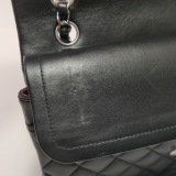 Chanel Classic Double Flap Bag Quilted Caviar Medium — thumbnail 14