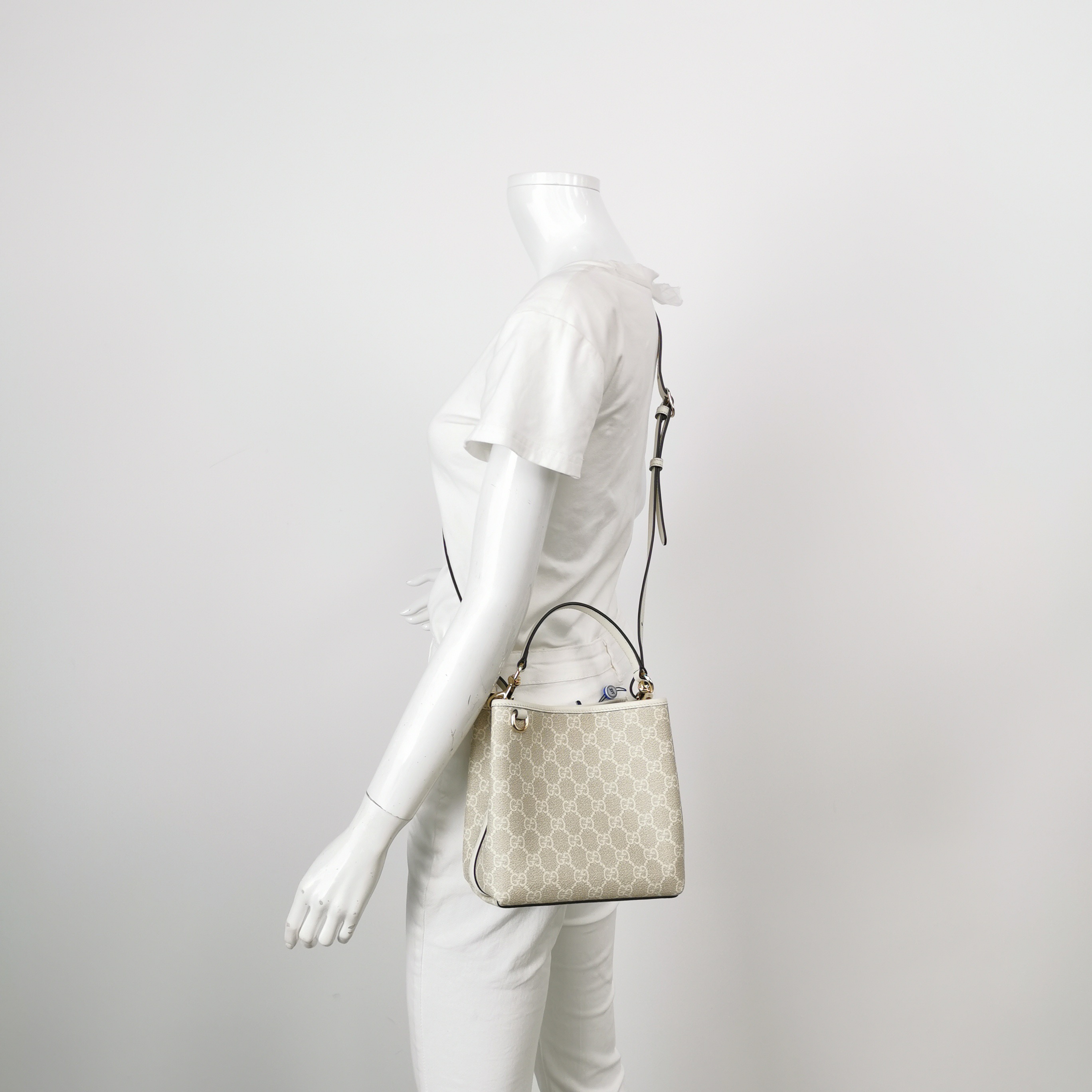 Gucci GG Emblem Bucket Bag GG Coated Canvas Small — alternate view