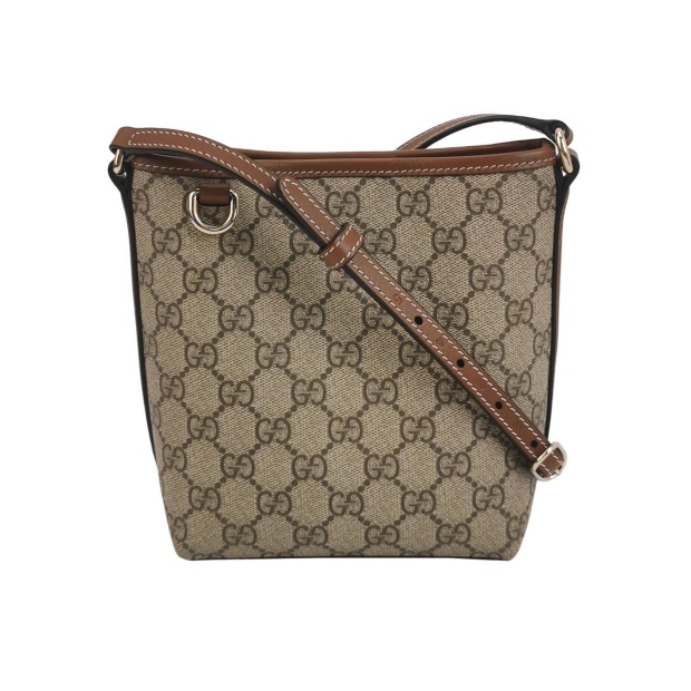 Gucci GG Emblem Bucket Bag GG Coated Canvas Nano — pre-owned, Vierlot