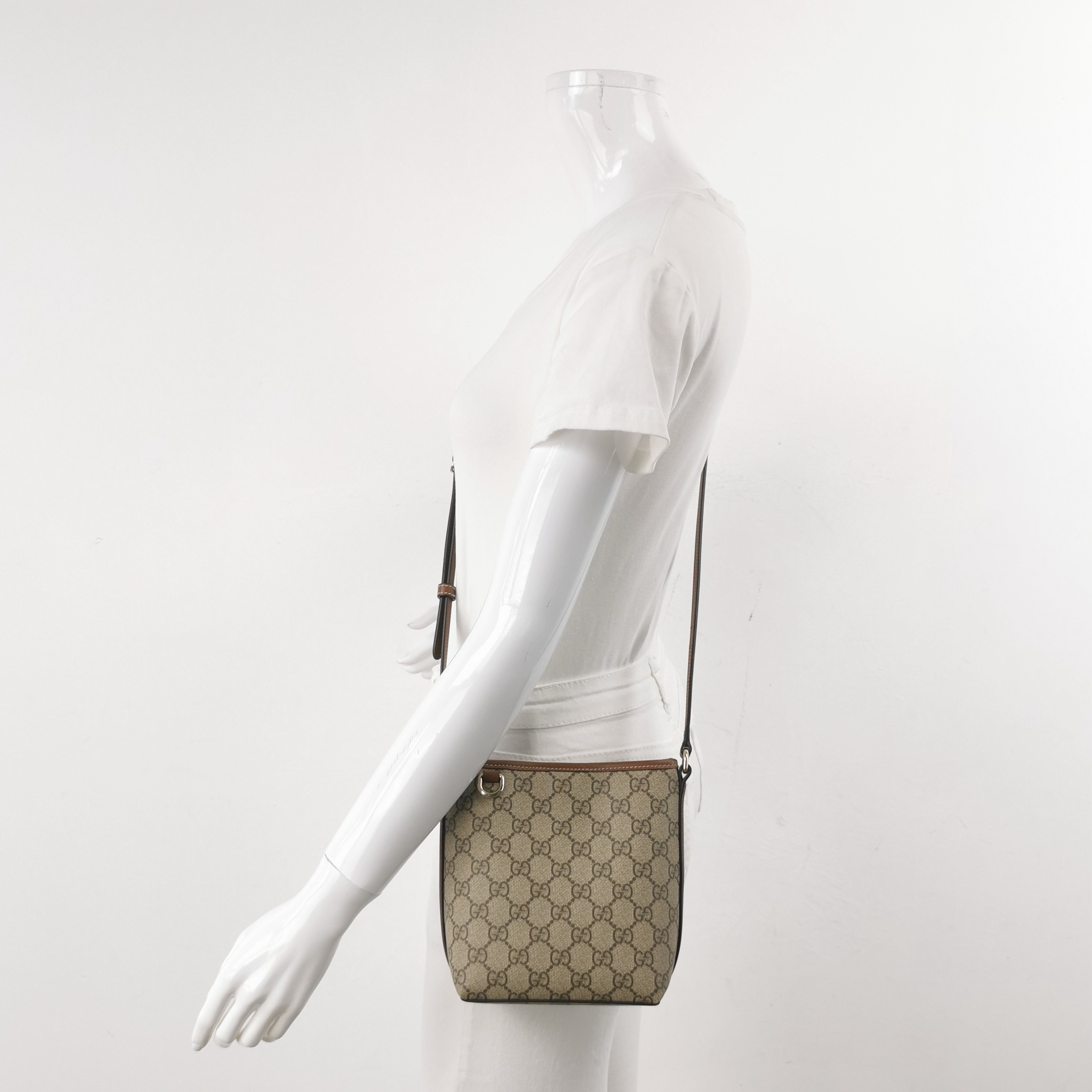 Gucci GG Emblem Bucket Bag GG Coated Canvas Nano — alternate view
