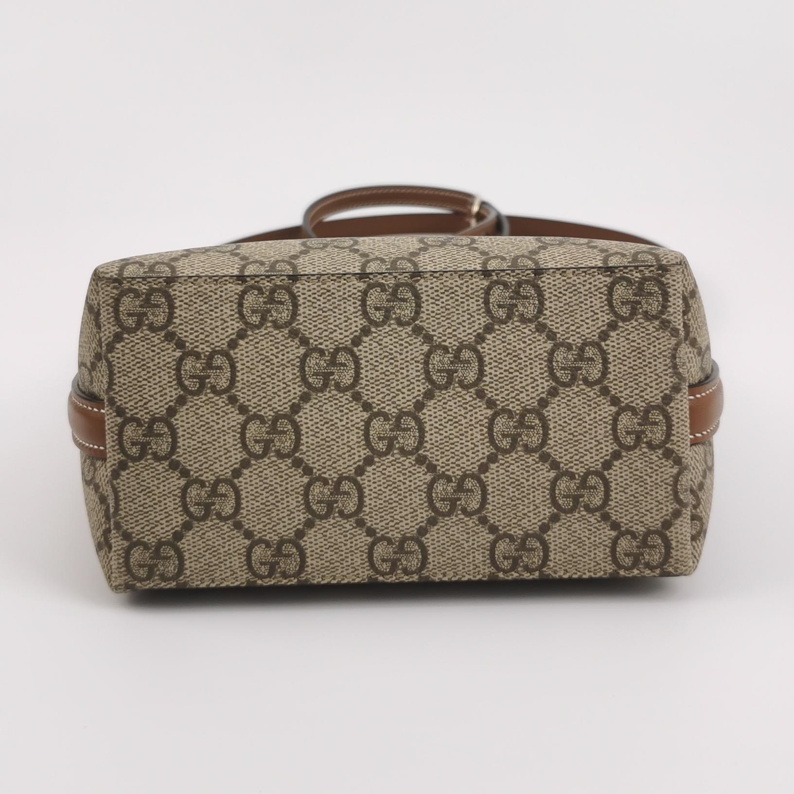 Gucci GG Emblem Bucket Bag GG Coated Canvas Nano — photo 6 of 13