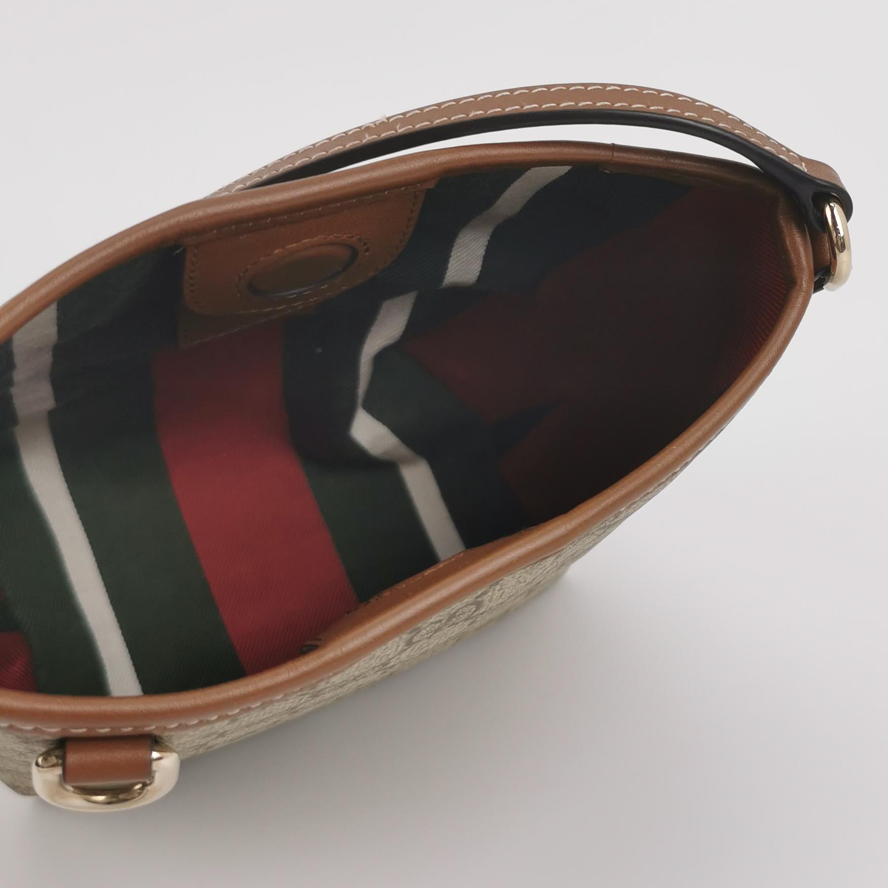 Gucci GG Emblem Bucket Bag GG Coated Canvas Nano — photo 7 of 13