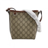 Gucci GG Emblem Bucket Bag GG Coated Canvas Nano — thumbnail 1