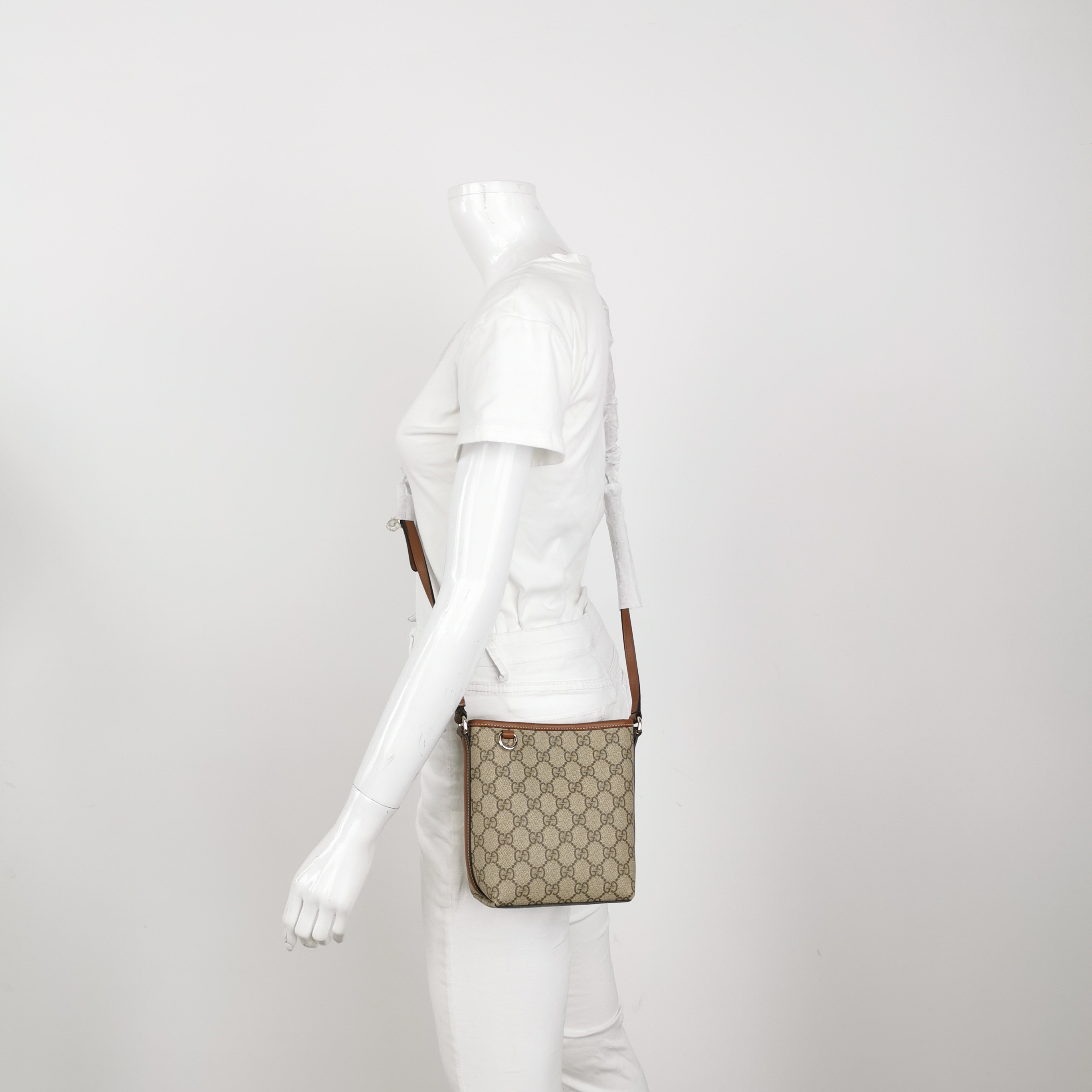Gucci GG Emblem Bucket Bag GG Coated Canvas Nano — alternate view