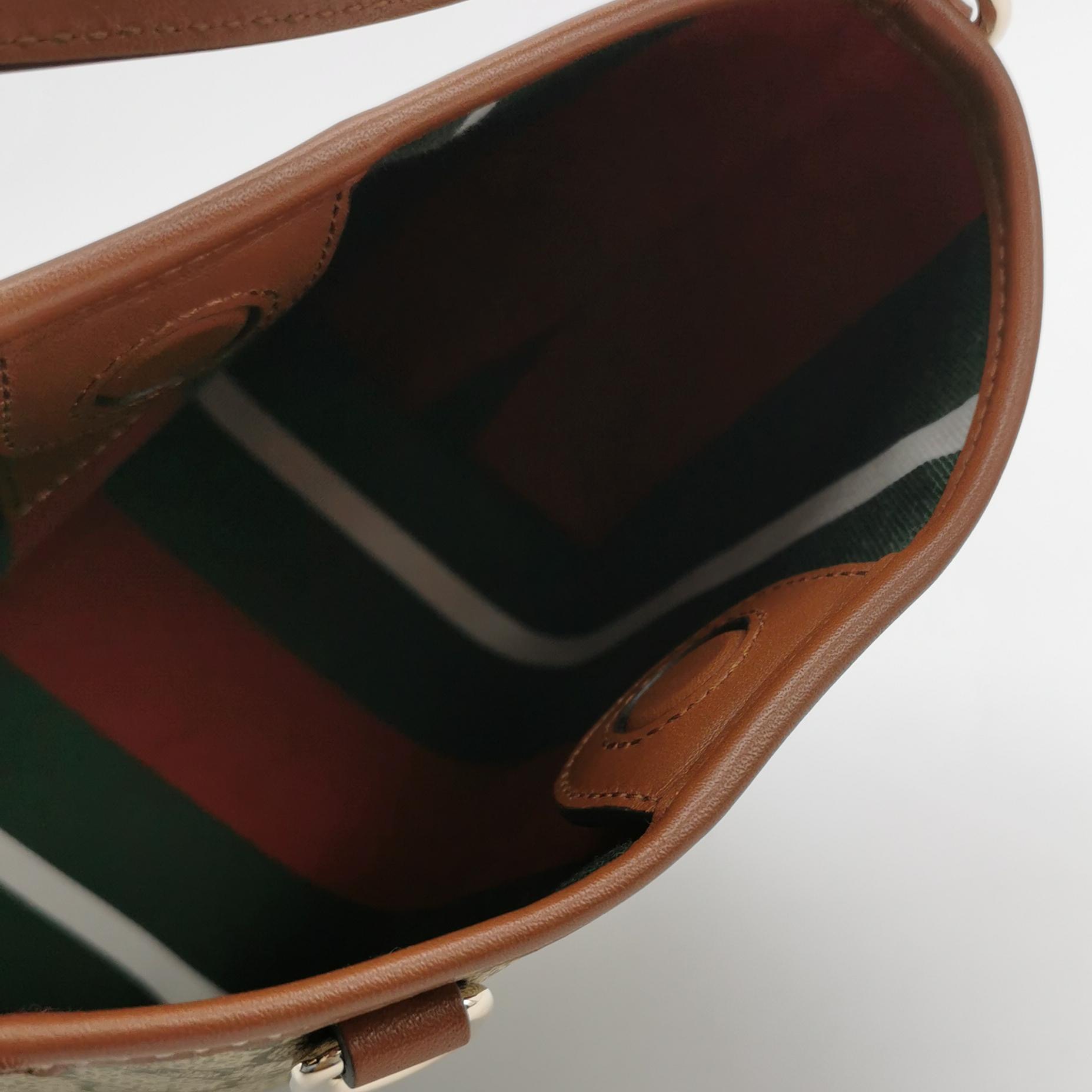 Gucci GG Emblem Bucket Bag GG Coated Canvas Nano — photo 7 of 10