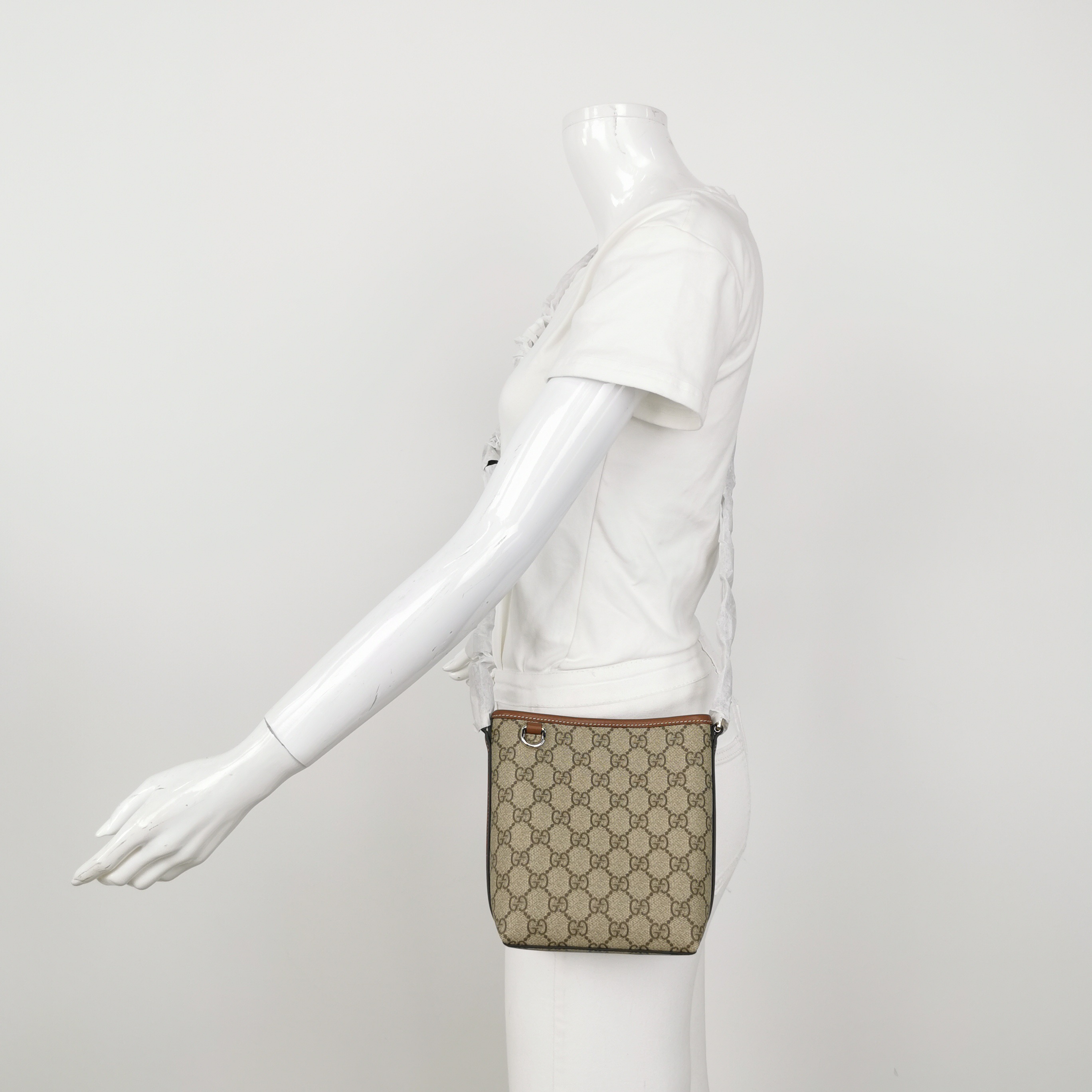 Gucci GG Emblem Bucket Bag GG Coated Canvas Nano — alternate view