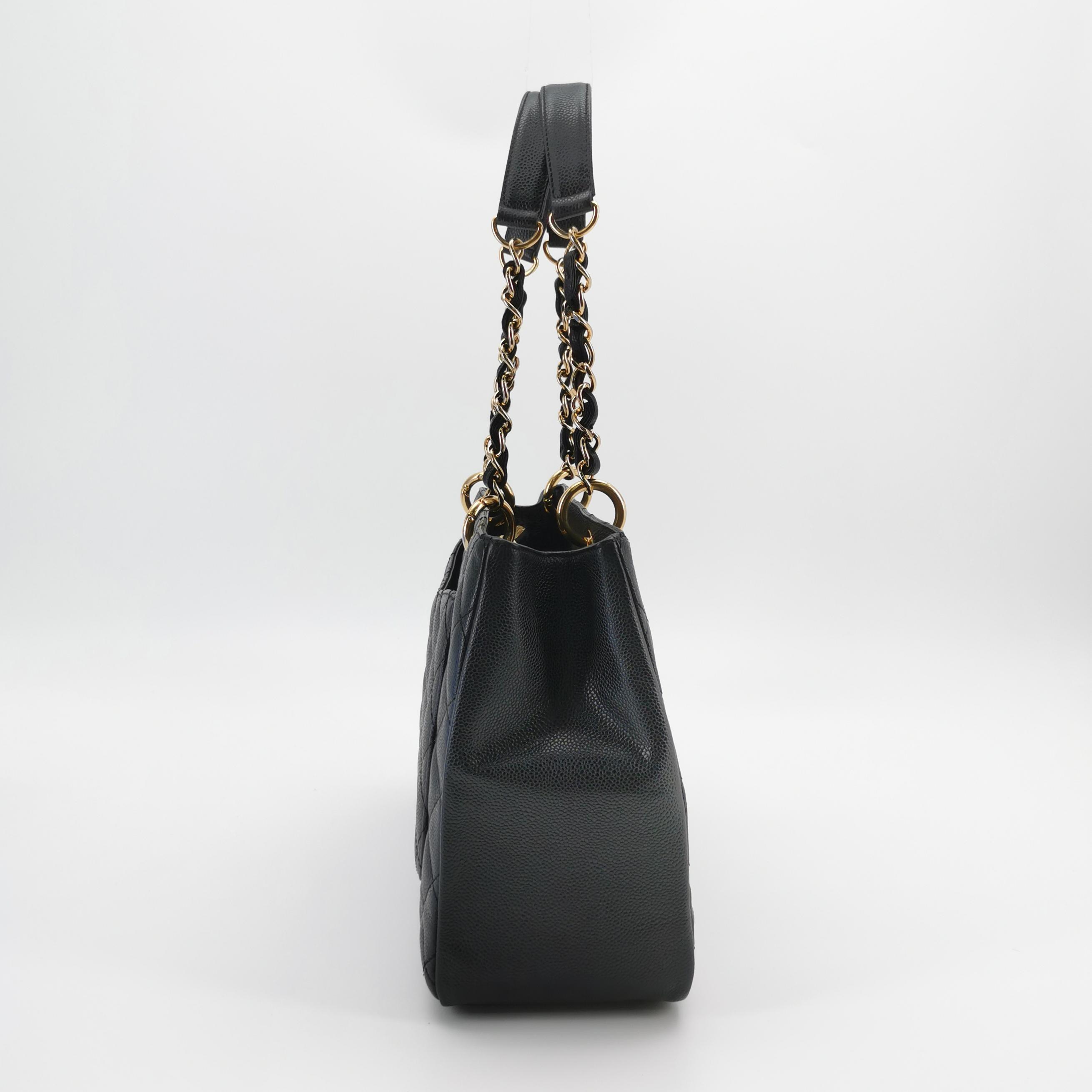 Chanel Grand Shopping Tote Quilted Caviar — photo 3 of 19